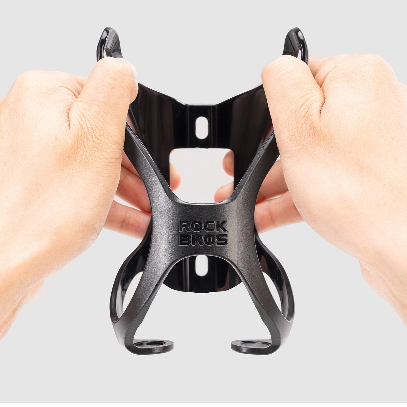 Rockbros LK24-H018 butelio laikiklis iš polikarbonatnio plastiko krepšelis - juodas -- Bicycle Bottle Cages