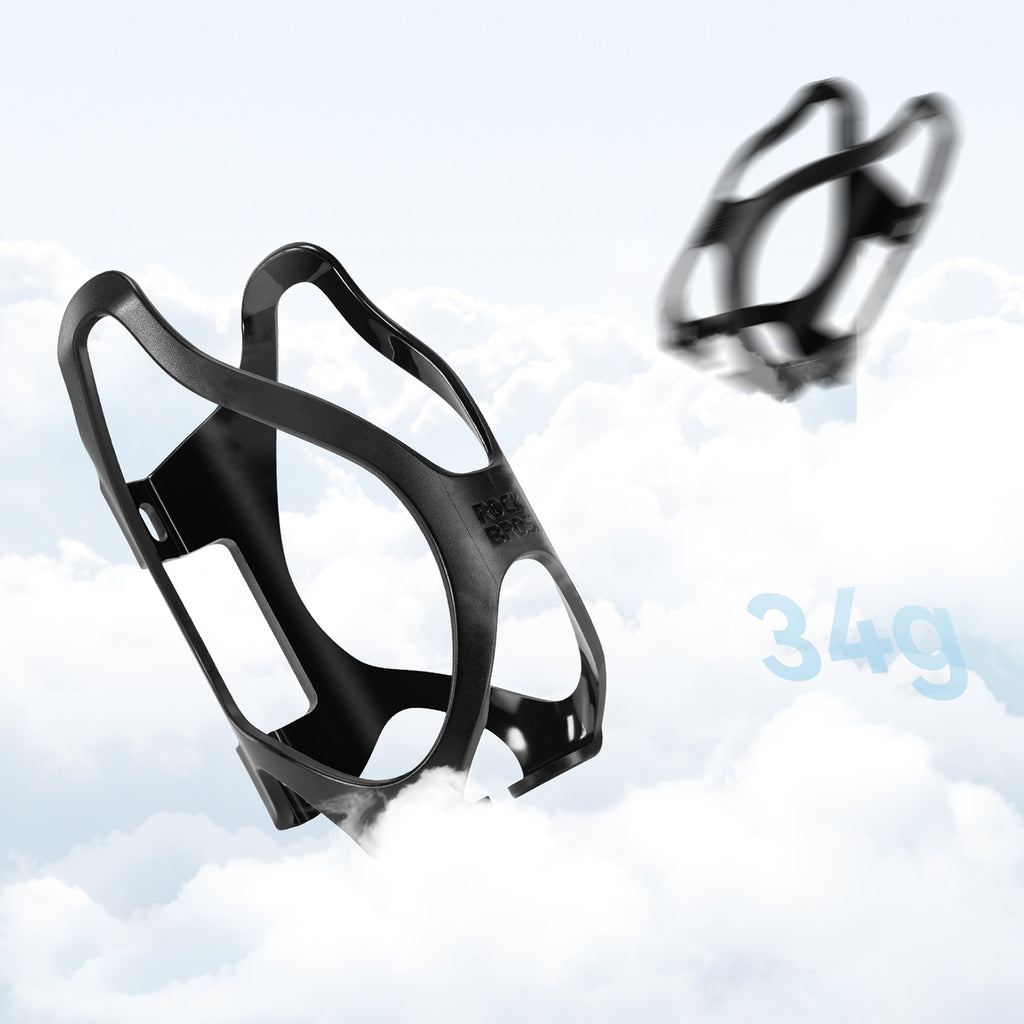 Rockbros LK24-H018 butelio laikiklis iš polikarbonatnio plastiko krepšelis - juodas -- Bicycle Bottle Cages