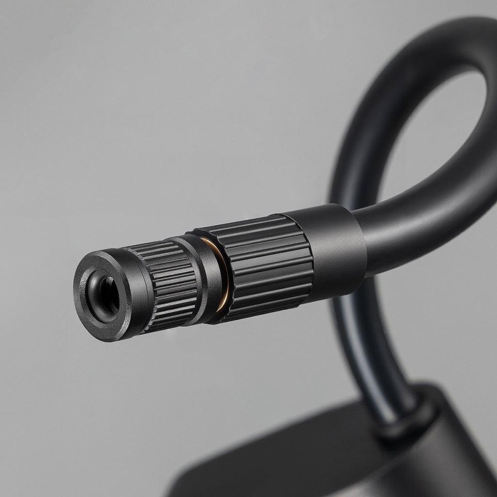 Rockbros L1 Mini 70 PSI bevielė pompa su 200 mm žarna, Schrader - Juoda -- Bicycle Pumps