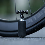 Rockbros CO2 pompa, aliuminio lydinių vožtuvo galva, be kasetės, suderinama su Presta/Schrader - juoda -- Bicycle Pumps