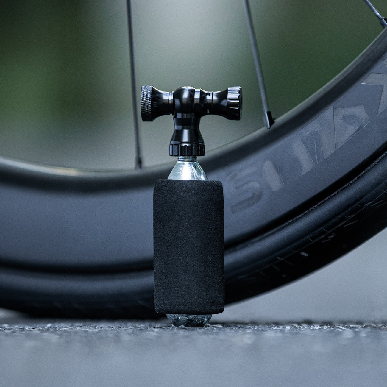 Rockbros CO2 pompa, aliuminio lydinių vožtuvo galva, be kasetės, suderinama su Presta/Schrader - juoda -- Bicycle Pumps