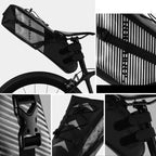 Rockbros AS-013 10L sėdynės krepšys - Juodas -- Bicycle Bags