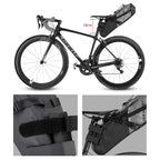 Rockbros AS-013 10L sėdynės krepšys - Juodas -- Bicycle Bags