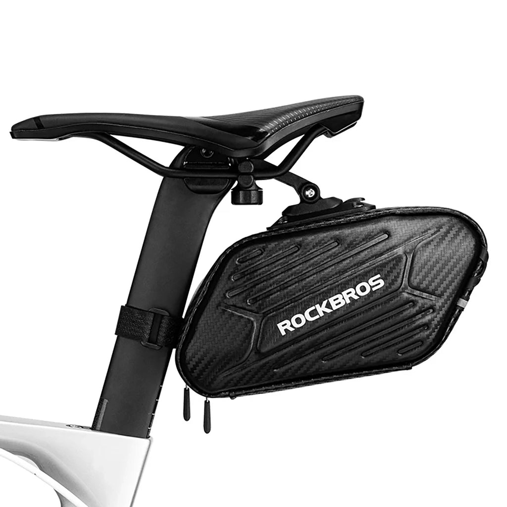 Rockbros B59 dviračio sėdynės krepšys 1.5L - Juodas -- Bicycle Bags