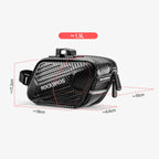 Rockbros B59 dviračio sėdynės krepšys 1.5L - Juodas -- Bicycle Bags