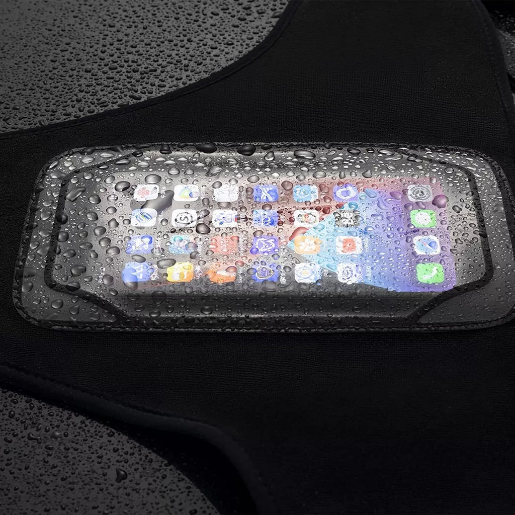 Rockbros D78 prakaitės dangtelis su kišene ir telefono langu - juodas -- Bicycle Covers