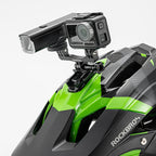 Rockbros FK-301 2-in-1 vairo dviračio laikiklis kompiuteriui ir sviesai/kamerai - juodas -- Bicycle Lights