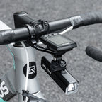Rockbros FK-301 2-in-1 vairo dviračio laikiklis kompiuteriui ir sviesai/kamerai - juodas -- Bicycle Lights