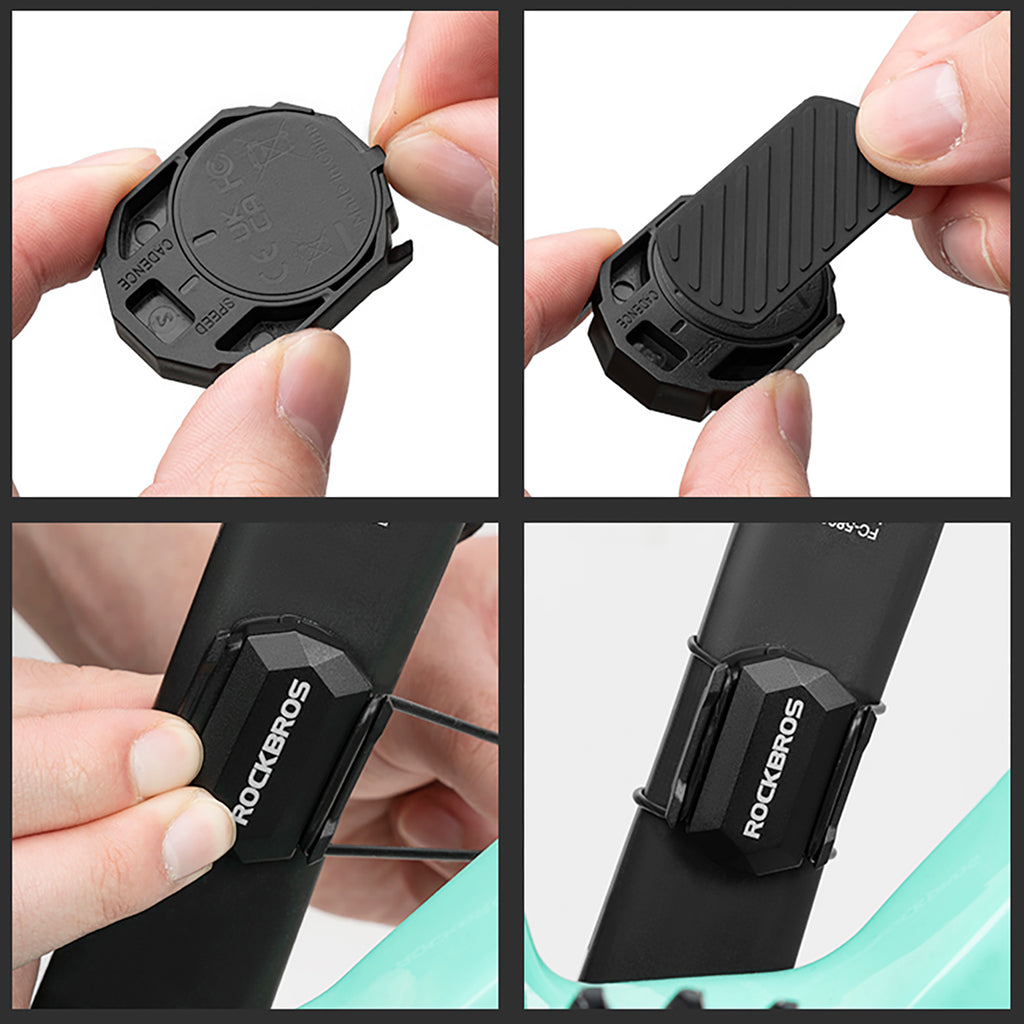 Rockbros C3 ANT+ / Bluetooth 2-in-1 greičio ar kadanso jutiklis - juodas -- Cycling Accessories