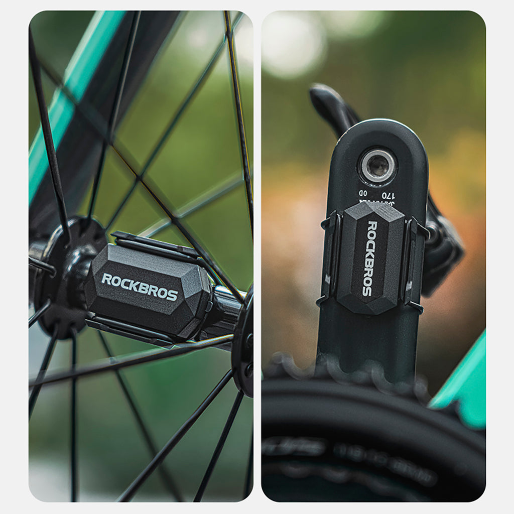 Rockbros C3 ANT+ / Bluetooth 2-in-1 greičio ar kadanso jutiklis - juodas -- Cycling Accessories