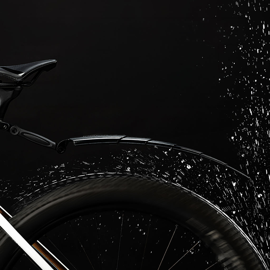 Rockbros FK-810 Sulankstomi teleskopiniai dviračio krašteliai - juoda -- Bicycle Fenders