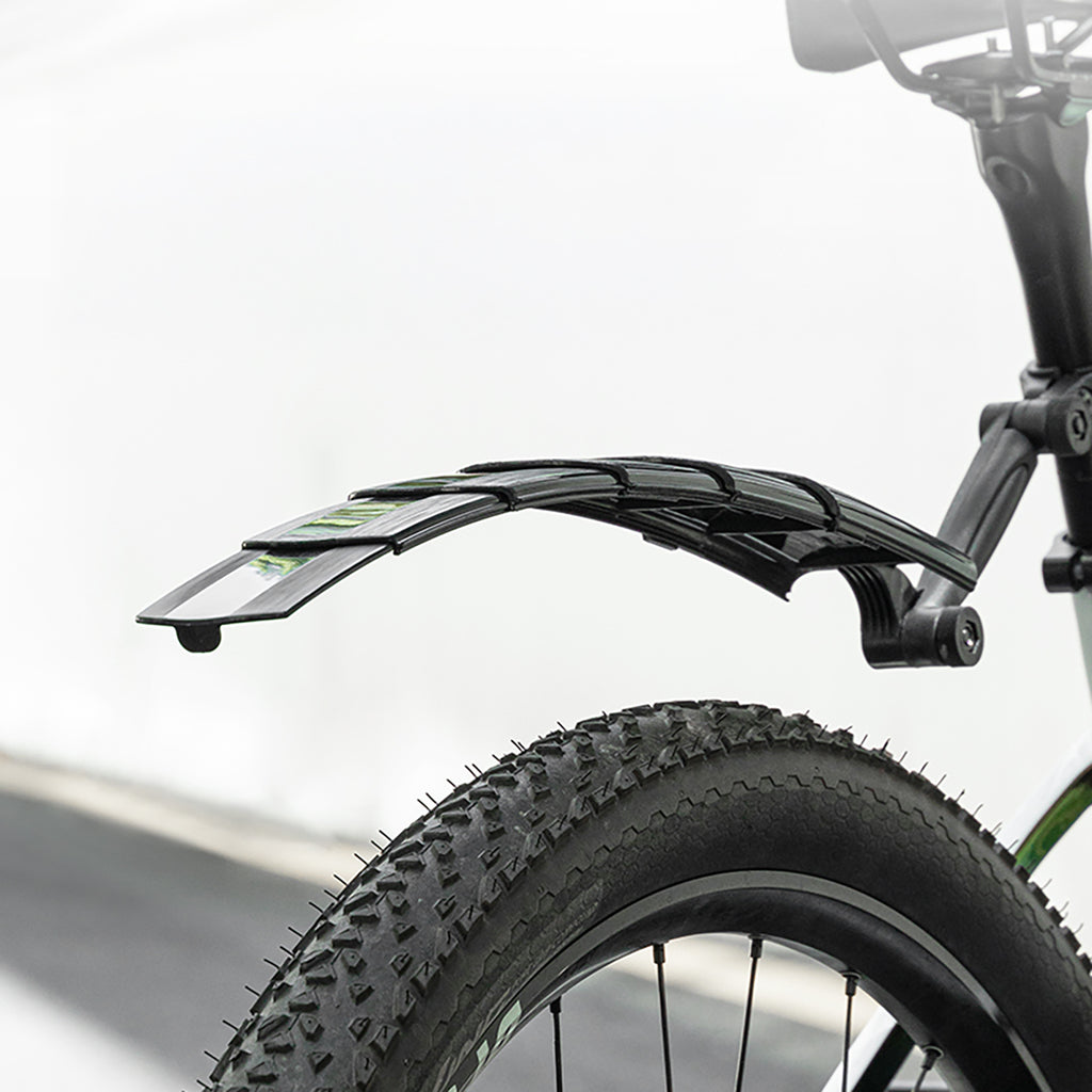 Rockbros FK-810 Sulankstomi teleskopiniai dviračio krašteliai - juoda -- Bicycle Fenders
