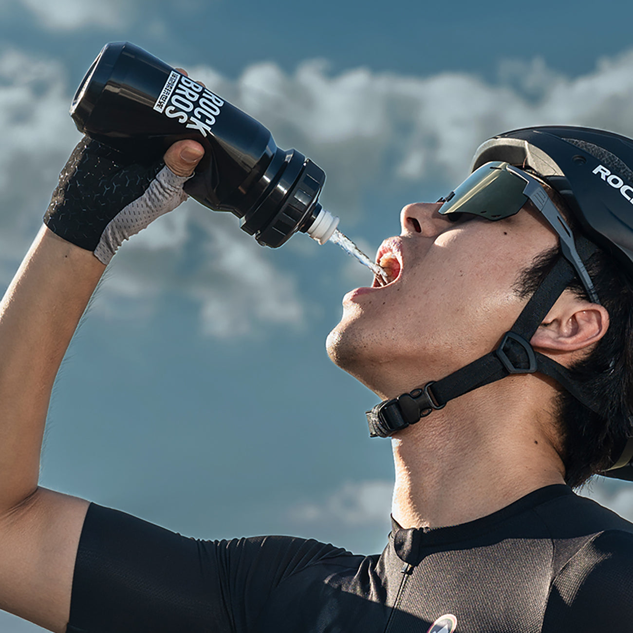 Rockbros 600 ml dviračio butelis - juodas -- Cycling Accessories