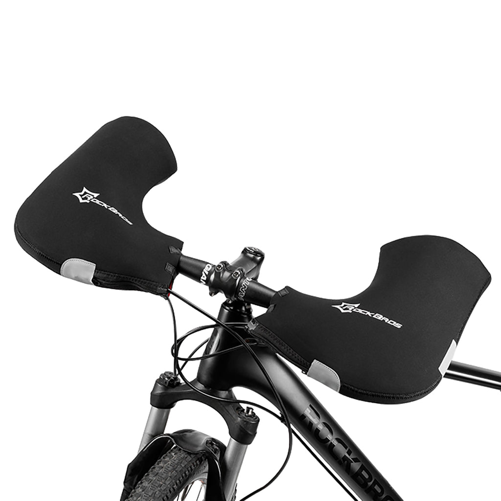 Rockbros D16-B Motociklams suderinama nepralaidžia drėgmei izoliuota rankos pirštinė - Juoda -- Bicycle Gloves