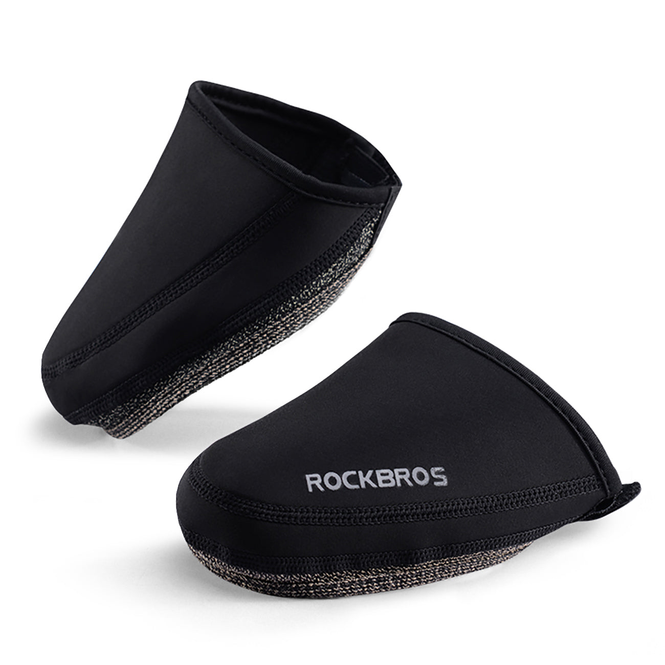 Rockbros LF1030 Nepralaidūs šalčiui izoliuoti batų pėdos pirštų dangalai 36-42 cm - Juodi -- Cycling Accessories
