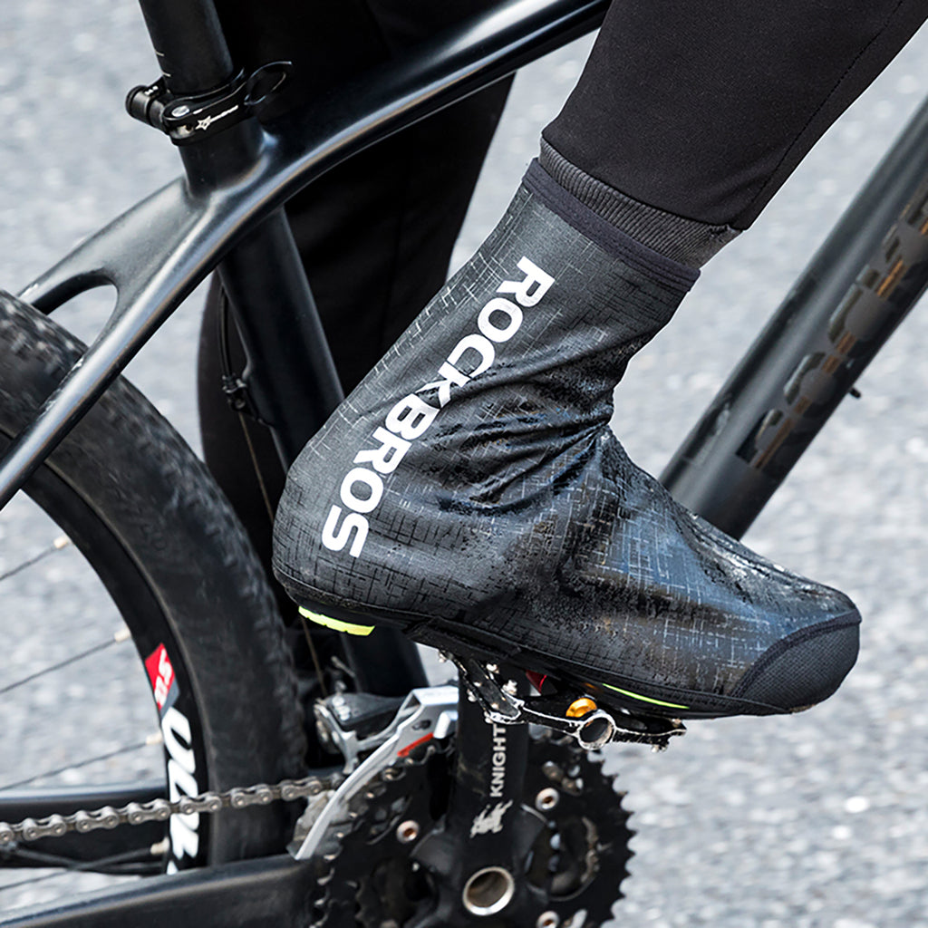 Rockbros LF1081 Nepralaidūs vėjui ir vandeniui batų dangalai 42-46 cm - Juodi -- Bicycle Covers