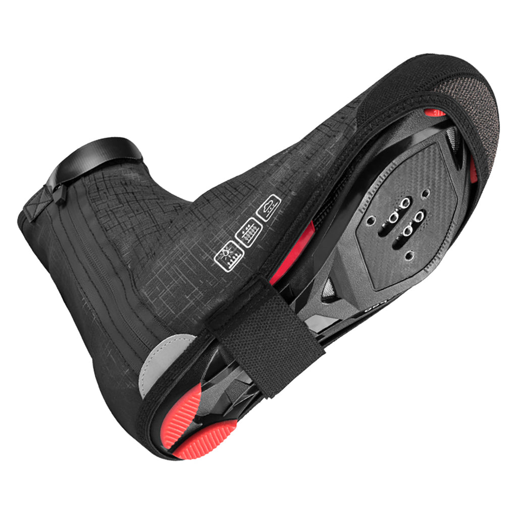 Rockbros LF1081 Nepralaidūs vėjui ir vandeniui batų dangalai 42-46 cm - Juodi -- Bicycle Covers