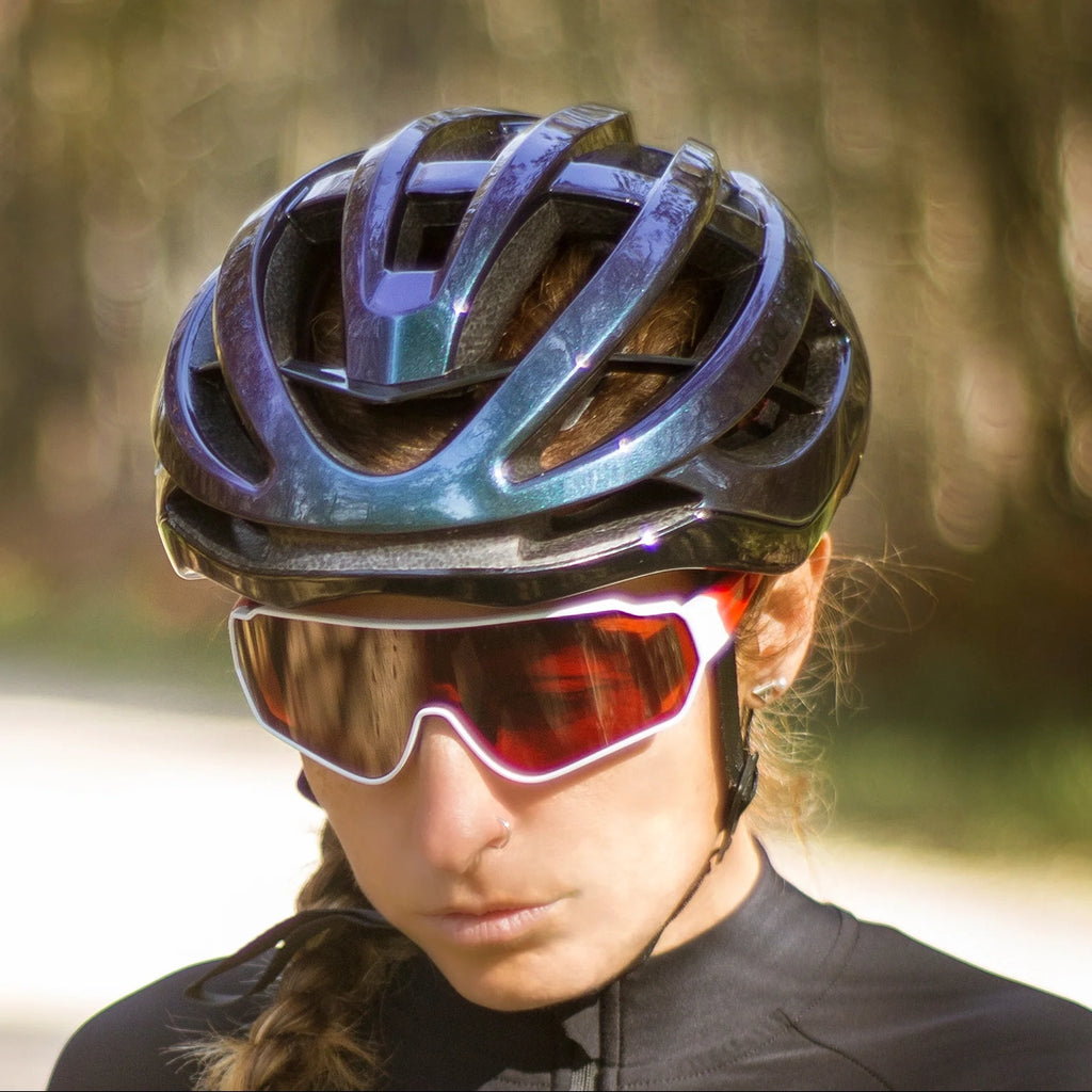 Rockbros HC-58C-L Dviračio šalmas 58-61 cm - Mėlyna chameleonas -- Bicycle Helmets