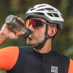 Rockbros HC-58WG-M dviračio šalmas 55-58 cm - baltas-pilkas -- Bicycle Helmets