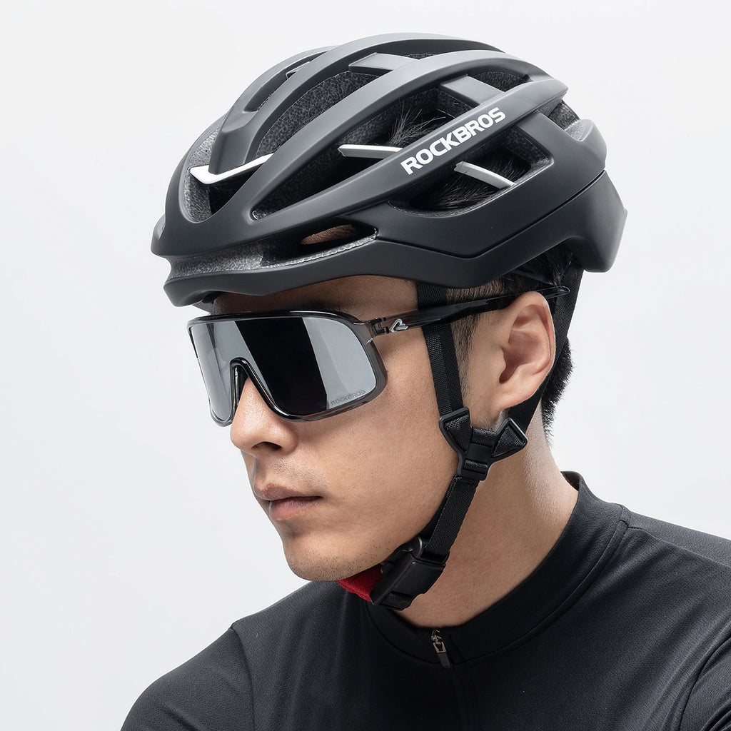 Rockbros HC-58BK-M dviračio šalmas 55-58 cm - juodas ir pilkas -- Bicycle Helmets