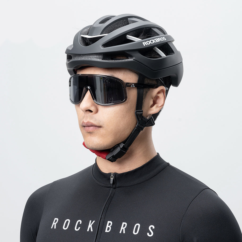 Rockbros HC-58BK-M dviračio šalmas 55-58 cm - juodas ir pilkas -- Bicycle Helmets
