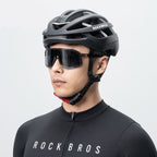 Rockbros HC-58BK-M dviračio šalmas 55-58 cm - juodas ir pilkas -- Bicycle Helmets