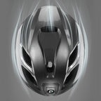 Rockbros ZK-077 dviračio šalmas su integruota daugiakrypte apšvietimo sistema 57-61 cm - Balta -- Bicycle Helmets