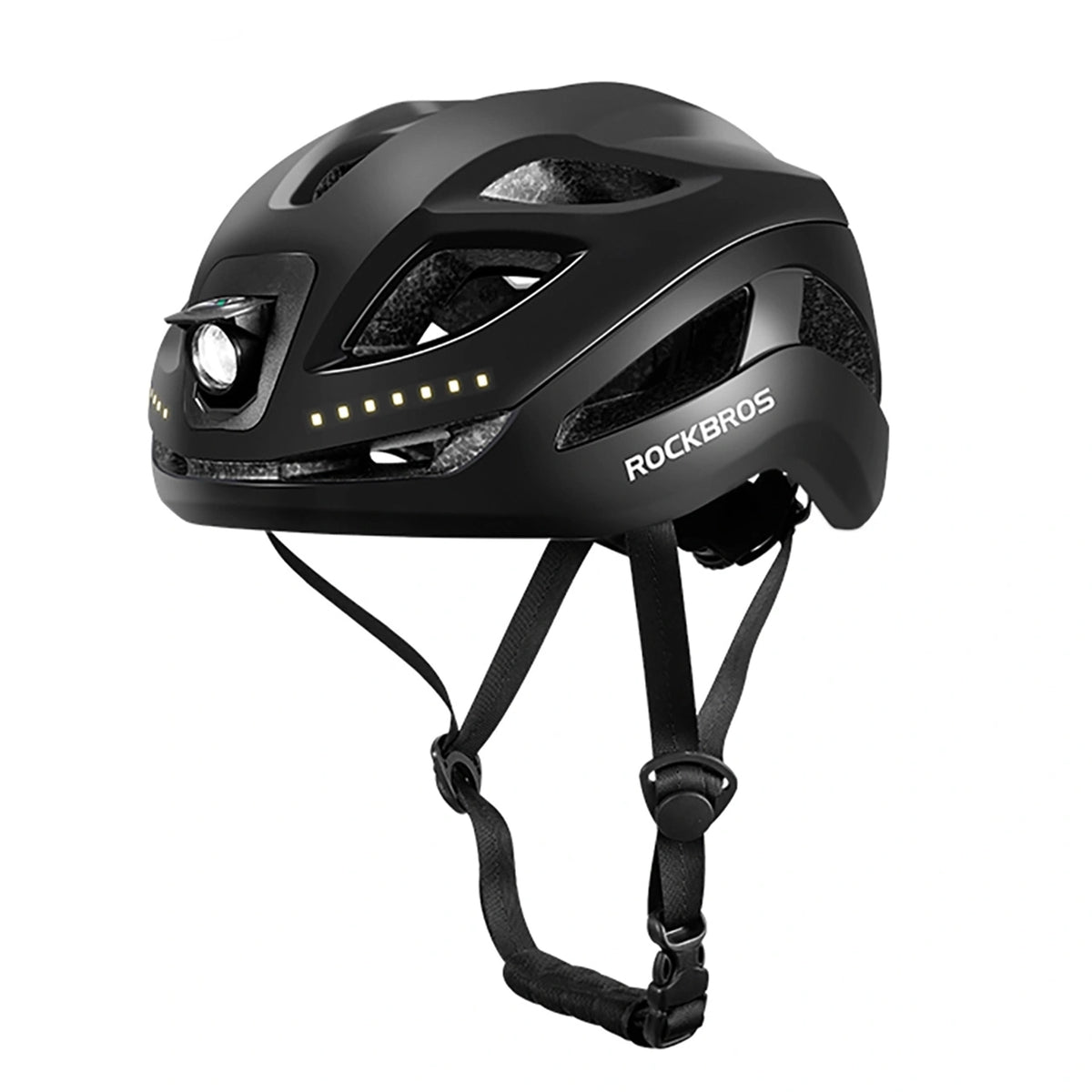 Rockbros ZK-077 dviračio šalmas su integruota daugiakrypte apšvietimo sistema 57-61 cm - Balta -- Bicycle Helmets