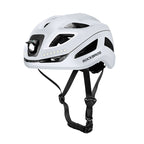 Rockbros ZK-077 dviračio šalmas su integruota daugiakryptine apšvietimo sistema 57-61 cm - baltas -- Bicycle Helmets