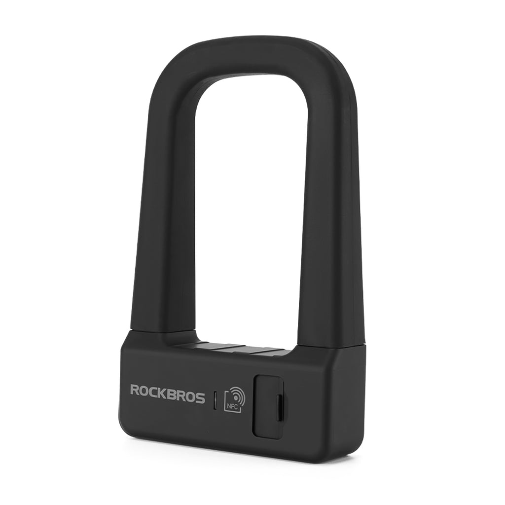 Rockbros RBNS1 SMART Dviračio spyna su NFC skaitytuvų - juoda -- Bicycle Locks