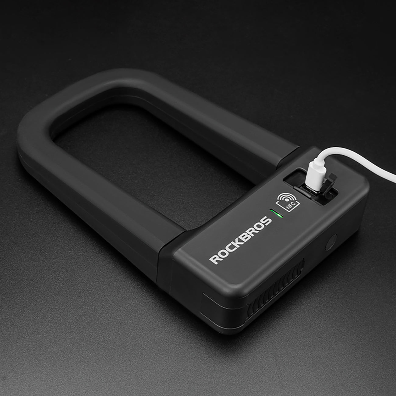 Rockbros RBNS1 SMART Dviračio spyna su NFC skaitytuvų - juoda -- Bicycle Locks