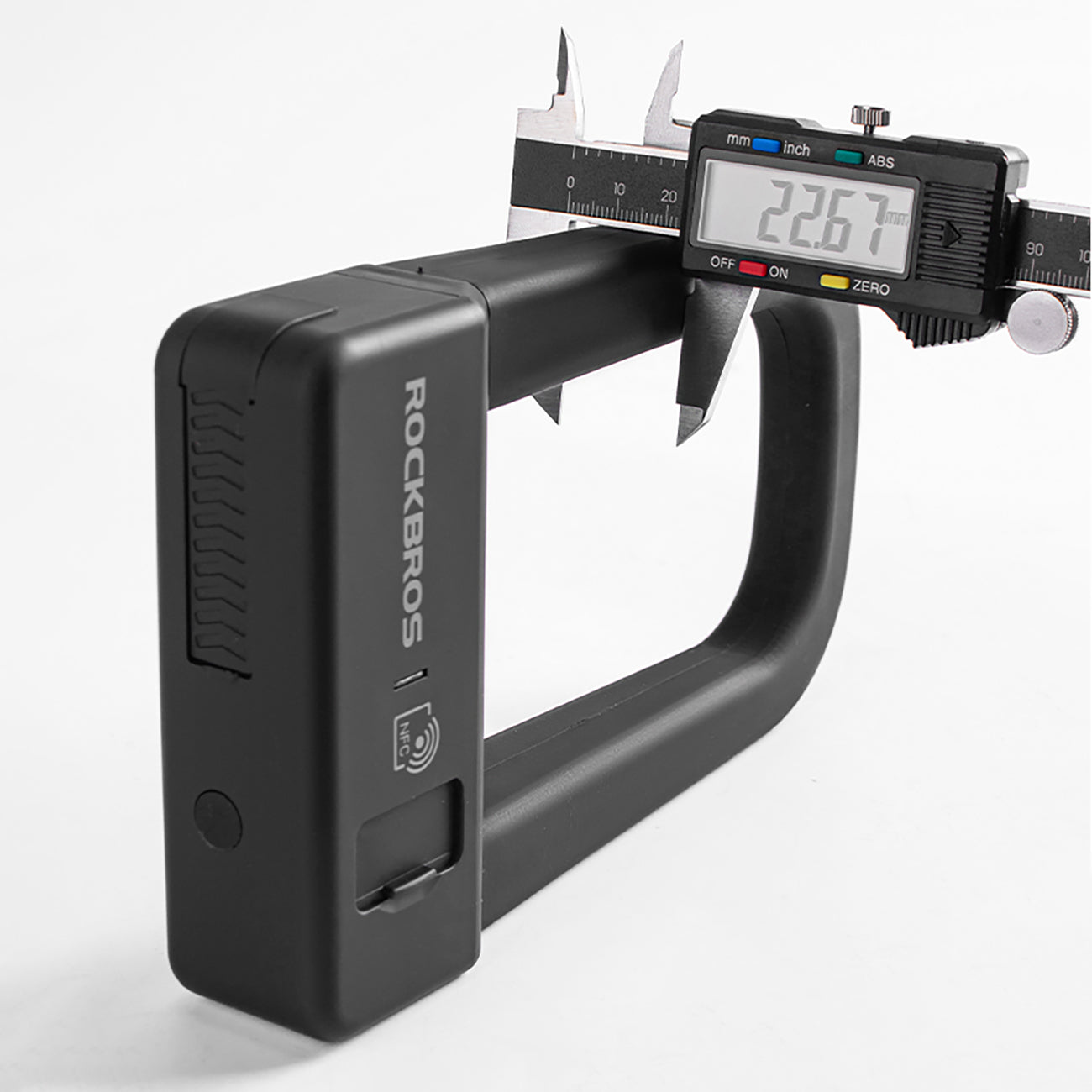 Rockbros RBNS1 SMART Dviračio spyna su NFC skaitytuvų - juoda -- Bicycle Locks