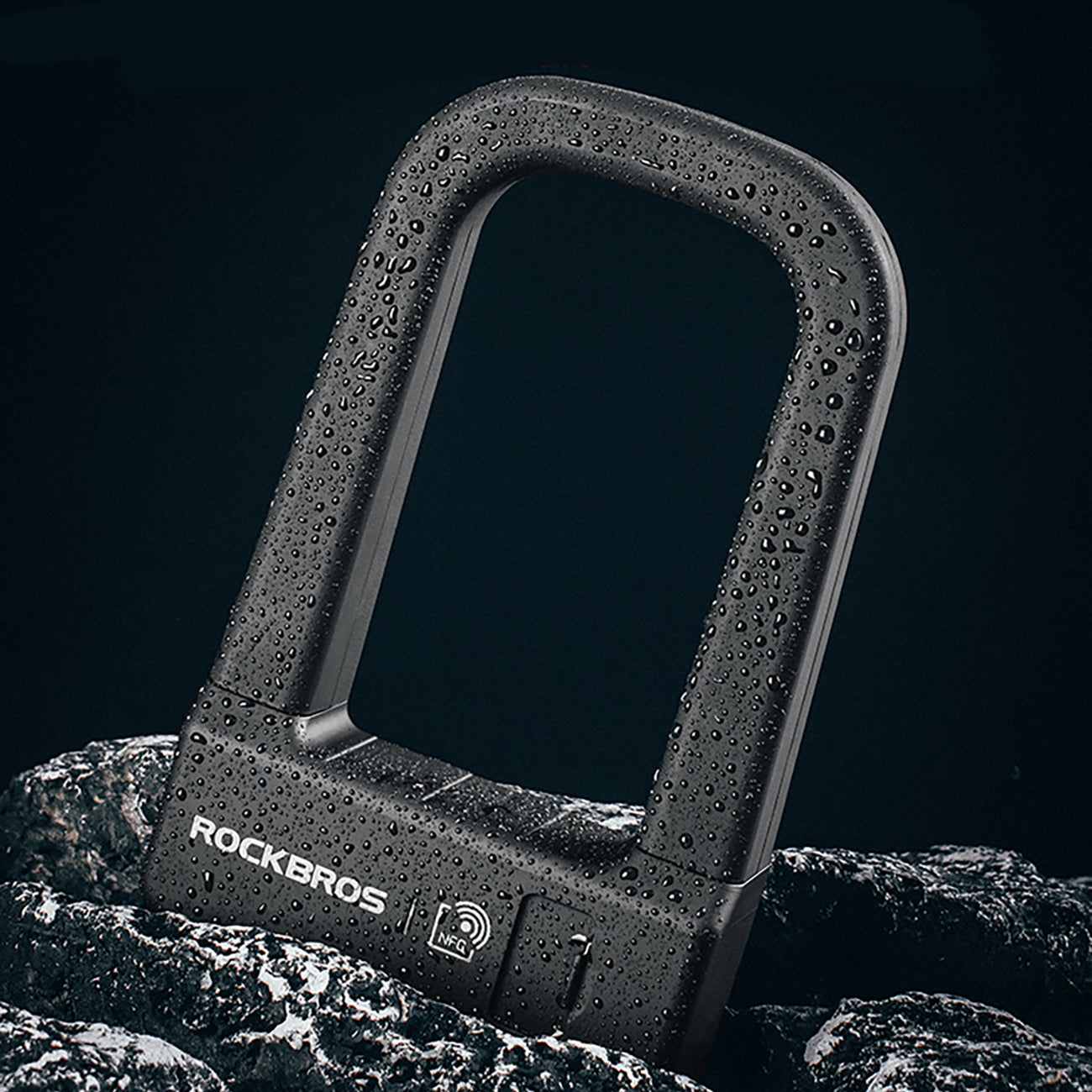 Rockbros RBNS1 SMART Dviračio spyna su NFC skaitytuvų - juoda -- Bicycle Locks