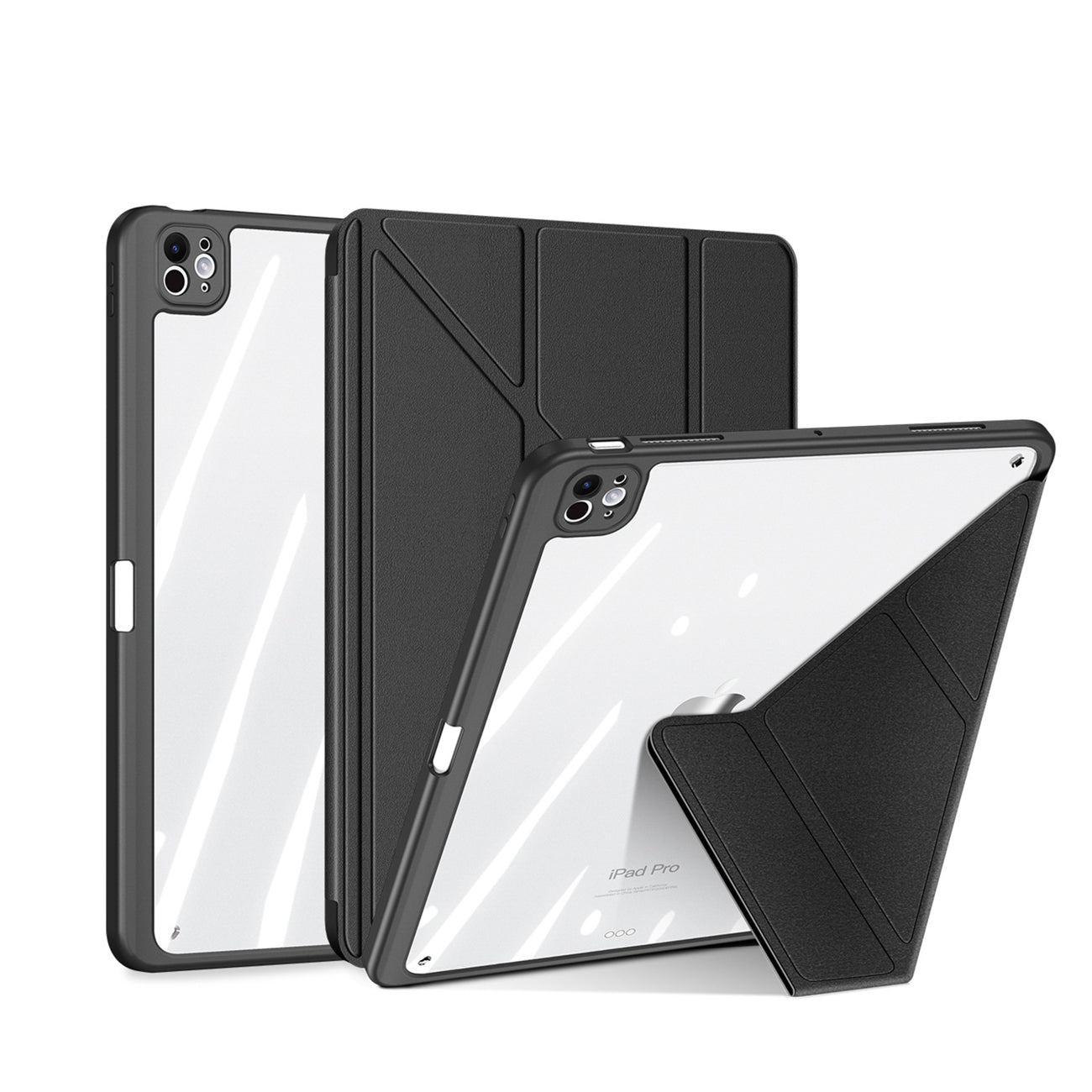 Dux Ducis Magi dėklas, skirtas iPad Pro 11" (2024/2025) su stovu – juodas