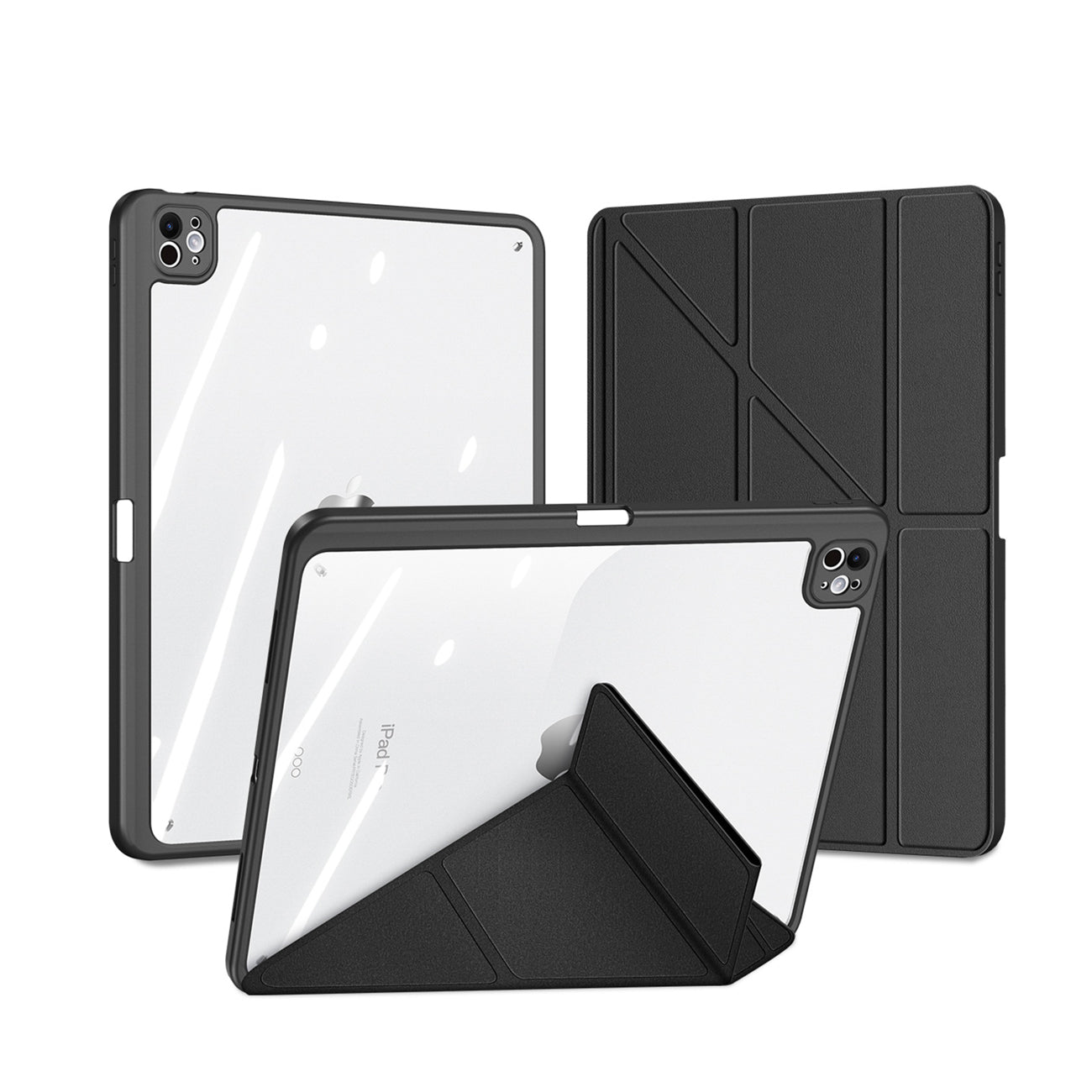 Dux Ducis Magi dėklas, skirtas iPad Pro 11" (2024/2025) su stovu – juodas