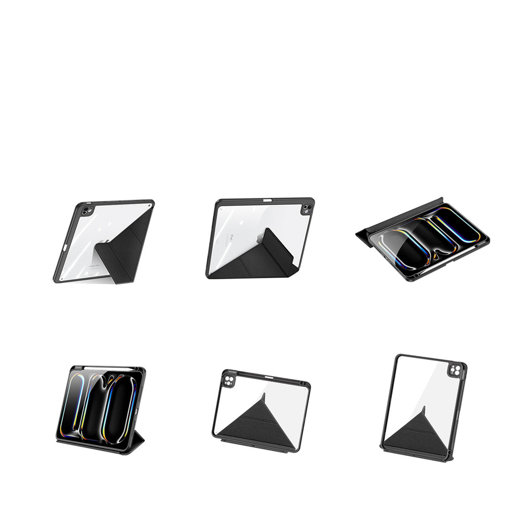 Dux Ducis Magi dėklas, skirtas iPad Pro 11" (2024/2025) su stovu – juodas