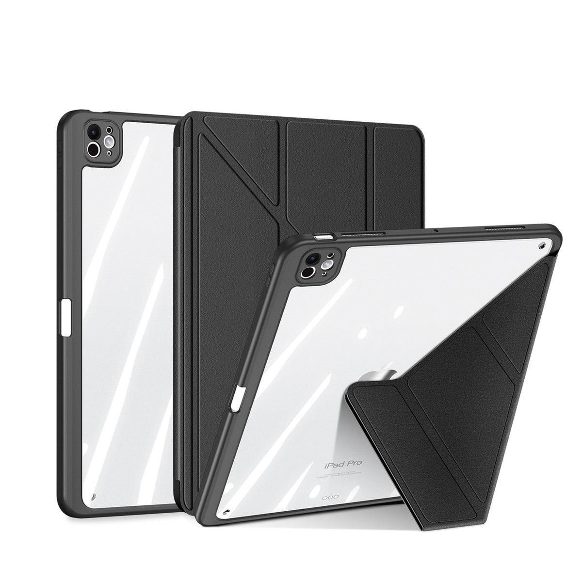Dux Ducis Magi dėklas, skirtas iPad Pro 13" (2024/2025) su stovu – juodas
