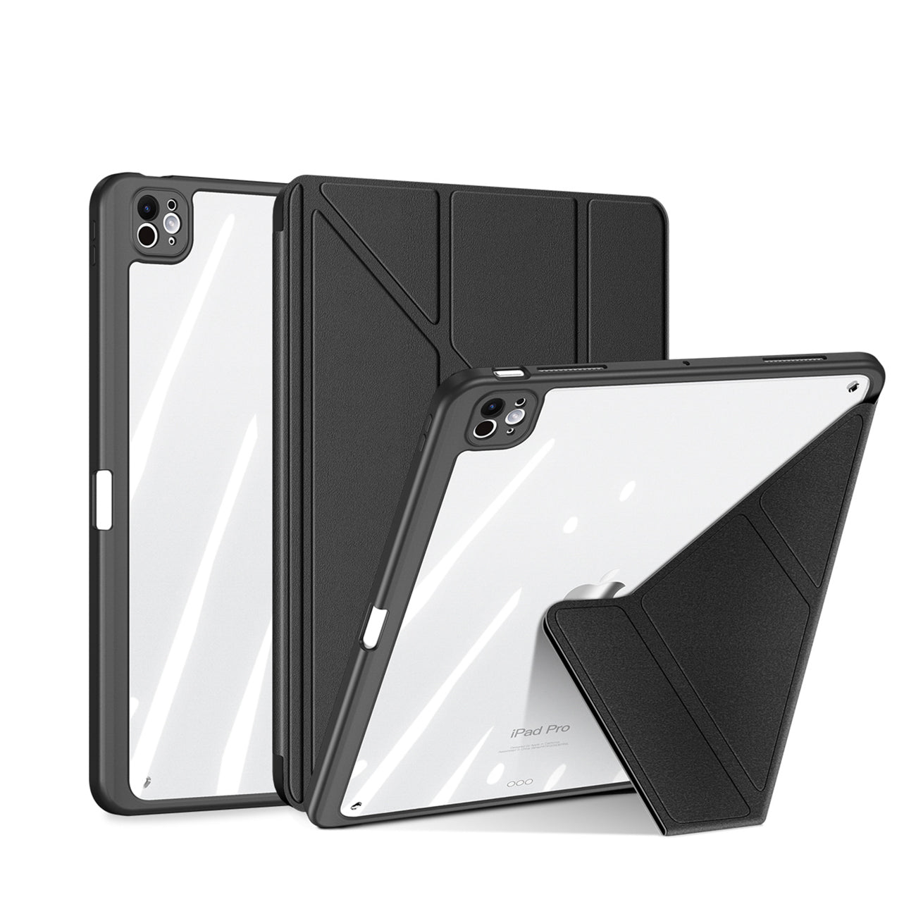 Dux Ducis Magi dėklas, skirtas iPad Pro 13" (2024/2025) su stovu – juodas