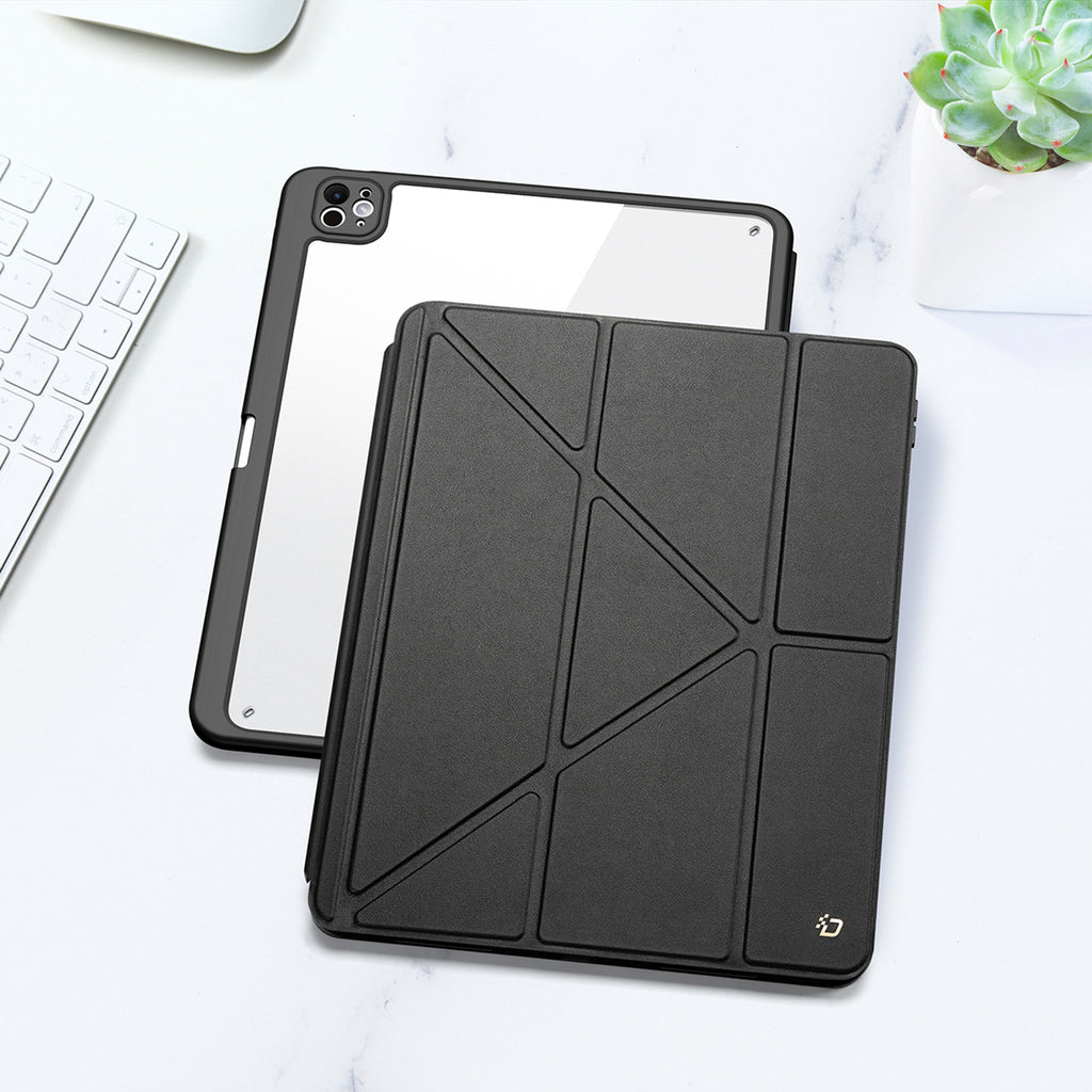 Dux Ducis Magi dėklas, skirtas iPad Pro 13" (2024/2025) su stovu – juodas