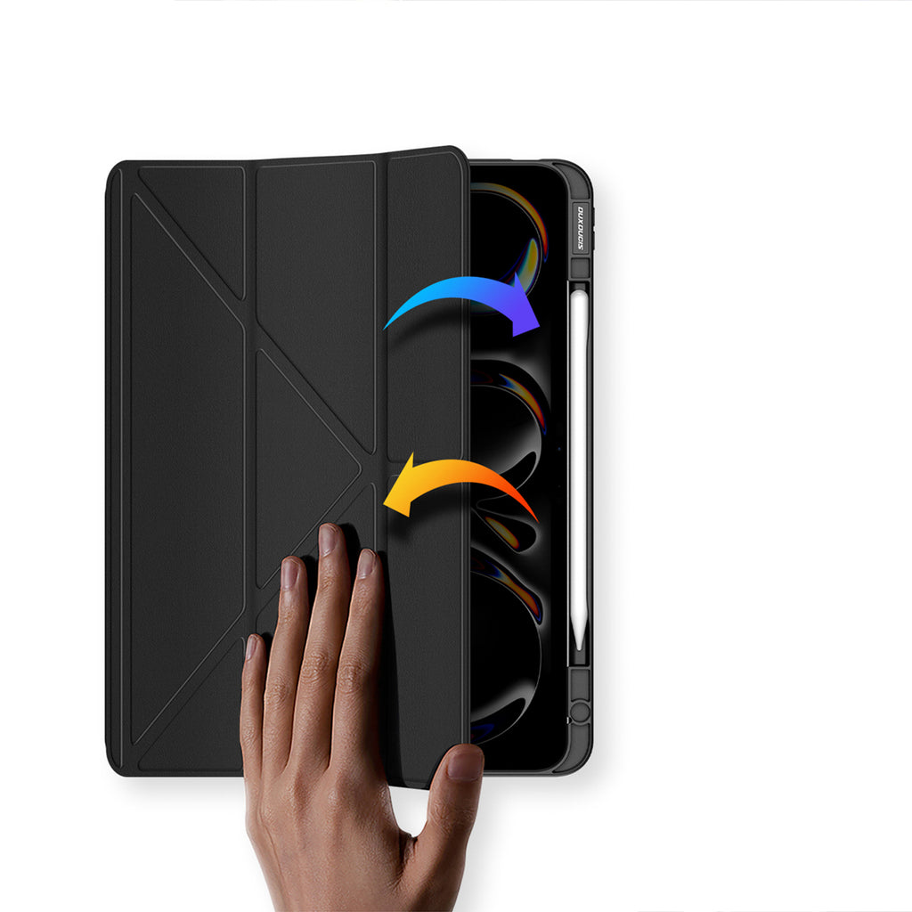 Dux Ducis Magi dėklas, skirtas iPad Pro 13" (2024/2025) su stovu – juodas