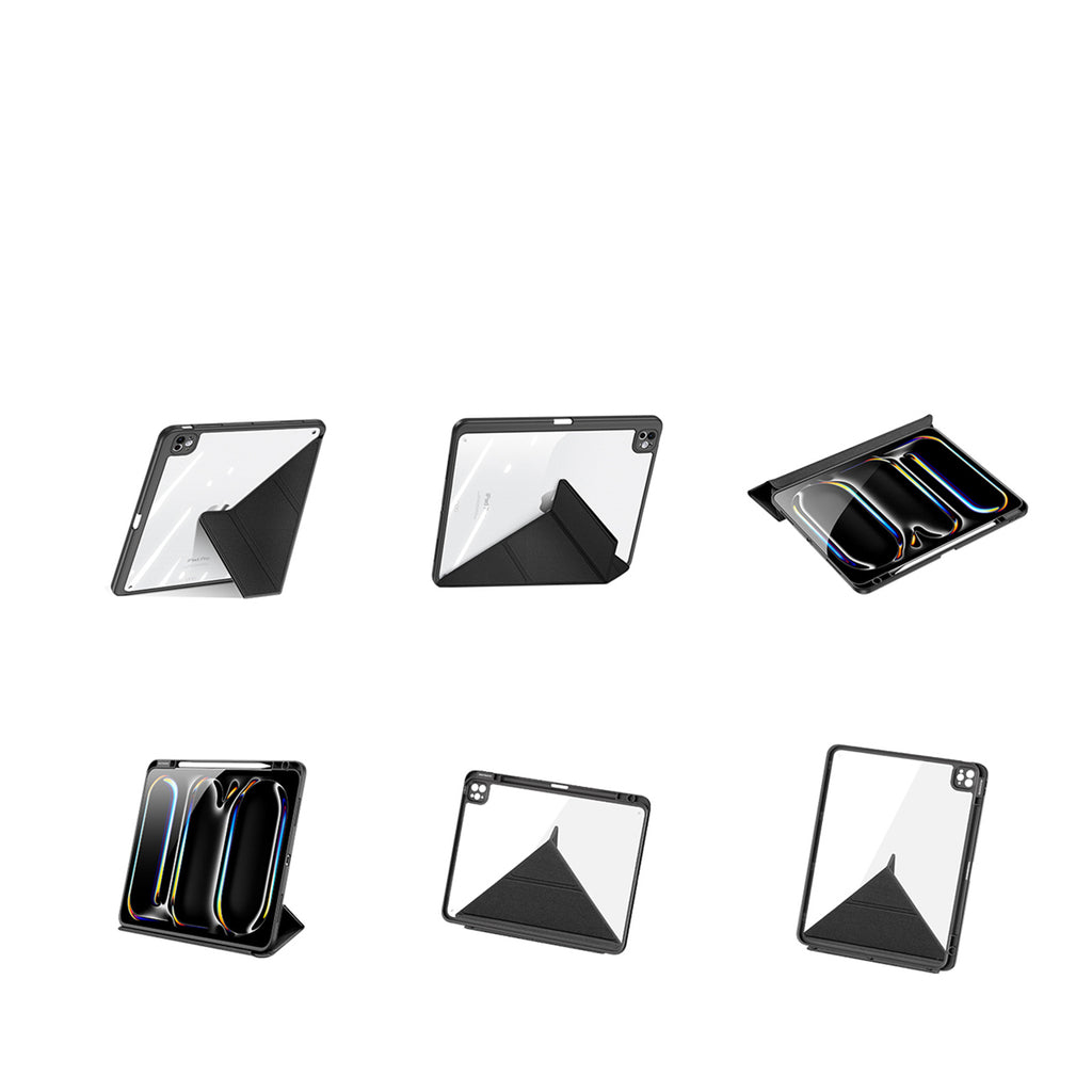 Dux Ducis Magi dėklas, skirtas iPad Pro 13" (2024/2025) su stovu – juodas