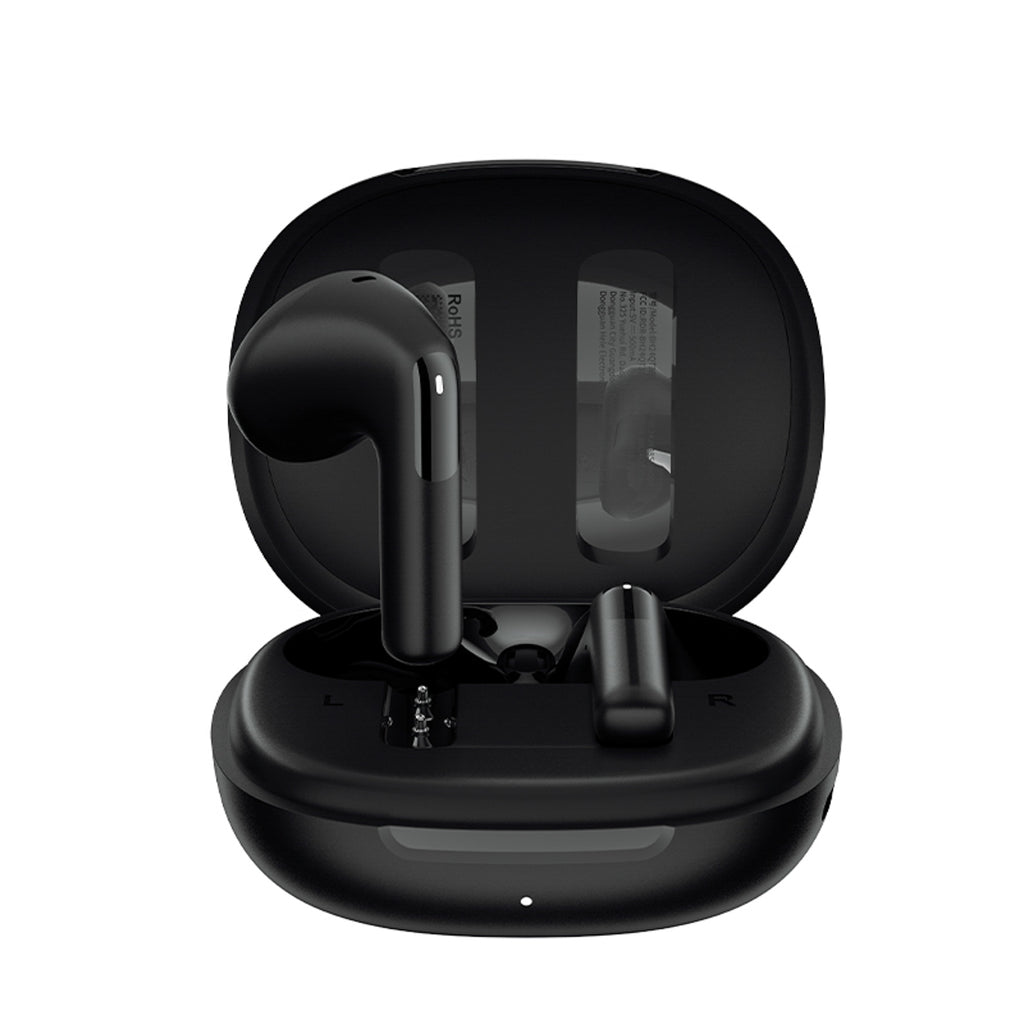 QCY AilyBuds E10 į ausis įdedamos ausinės su ENC LDAC Hi-Res Audio IPX4 Bluetooth 5.4 – juodos