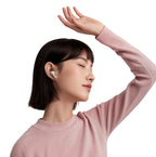 QCY Buds In-Ear ausinės su ENC SBC IPX4 Bluetooth 5.4 – baltos spalvos