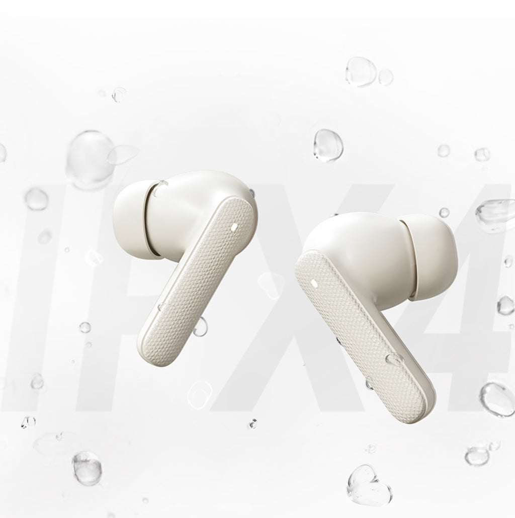 QCY Buds In-Ear ausinės su ENC SBC IPX4 Bluetooth 5.4 – baltos spalvos
