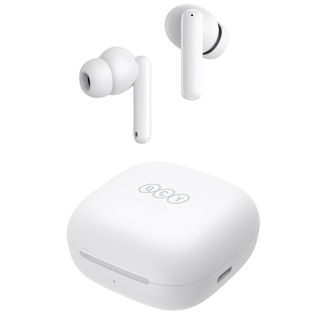 QCY T13 į ausis įdedamos ausinės su ANC IPX5 Bluetooth 5.3 – baltos