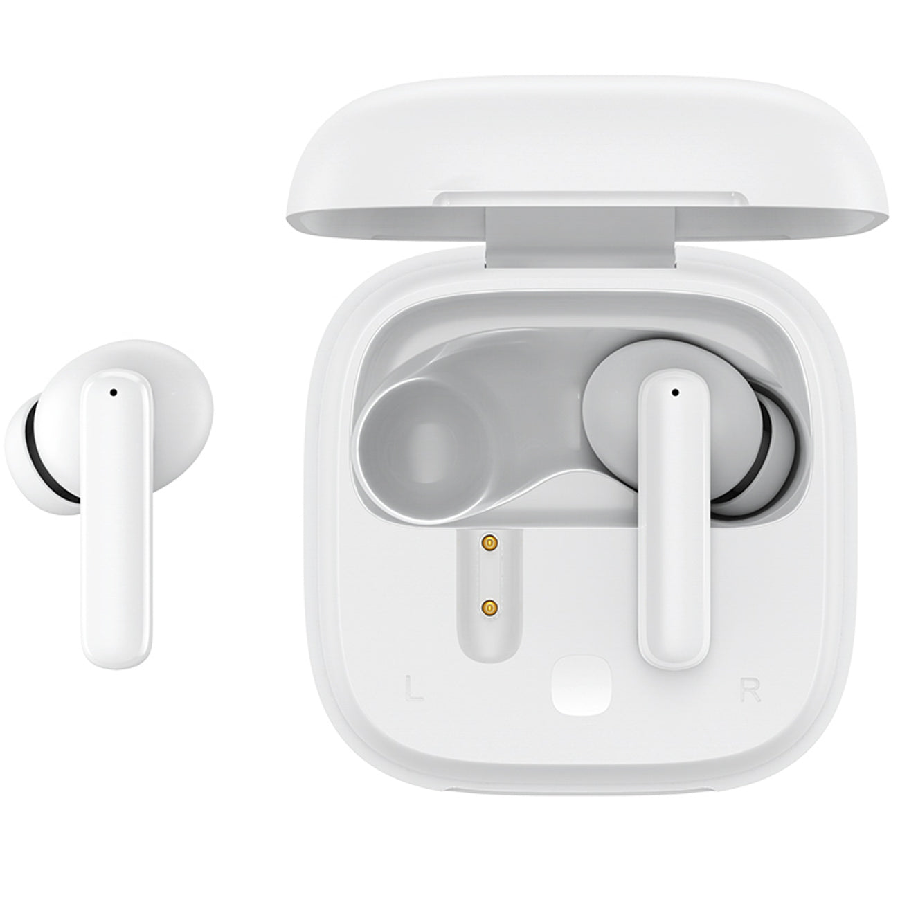QCY T13 į ausis įdedamos ausinės su ANC IPX5 Bluetooth 5.3 – baltos