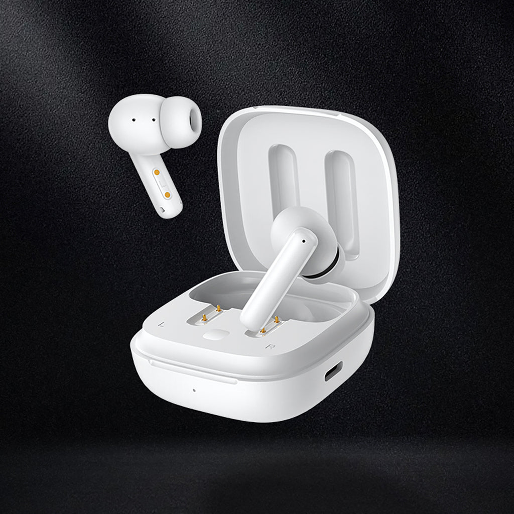 QCY T13 į ausis įdedamos ausinės su ANC IPX5 Bluetooth 5.3 – baltos