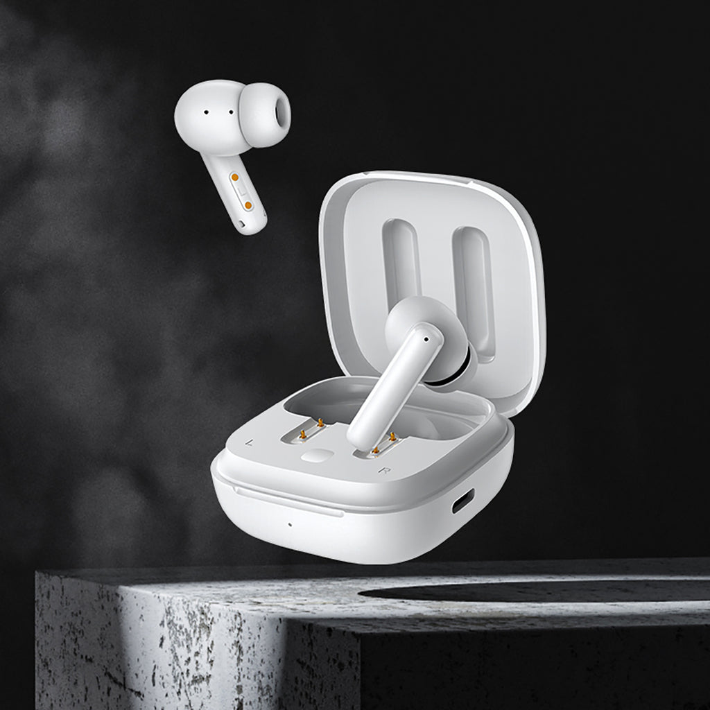 QCY T13 į ausis įdedamos ausinės su ANC IPX5 Bluetooth 5.3 – baltos