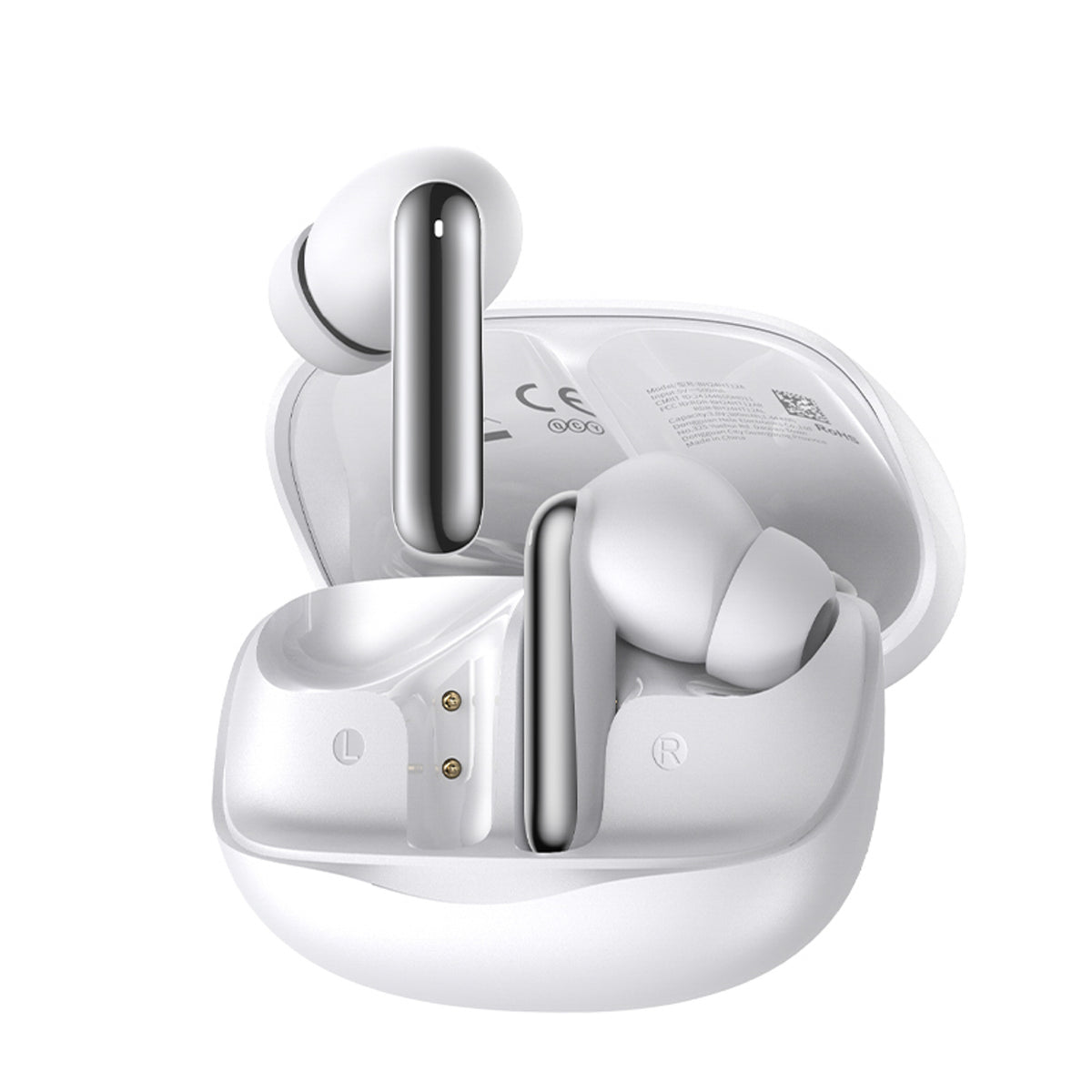 QCY Melobuds N50 ausinės su ANC IPX4 Bluetooth 5.4 – baltos spalvos