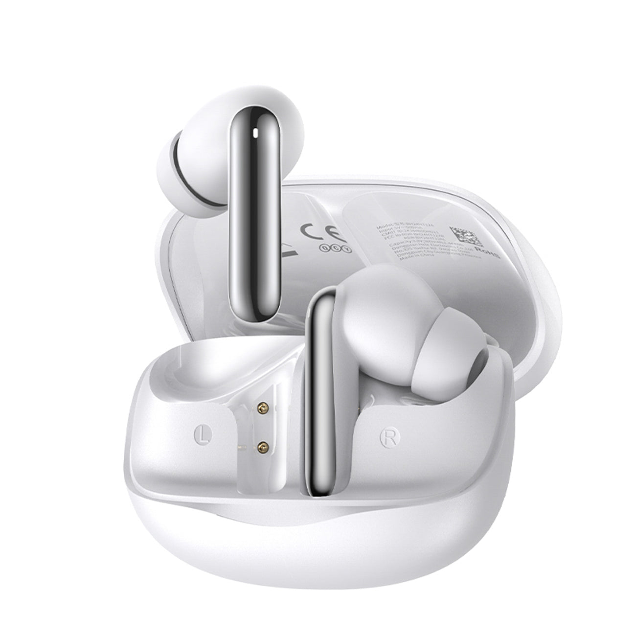 QCY Melobuds N50 ausinės su ANC IPX4 Bluetooth 5.4 – baltos spalvos